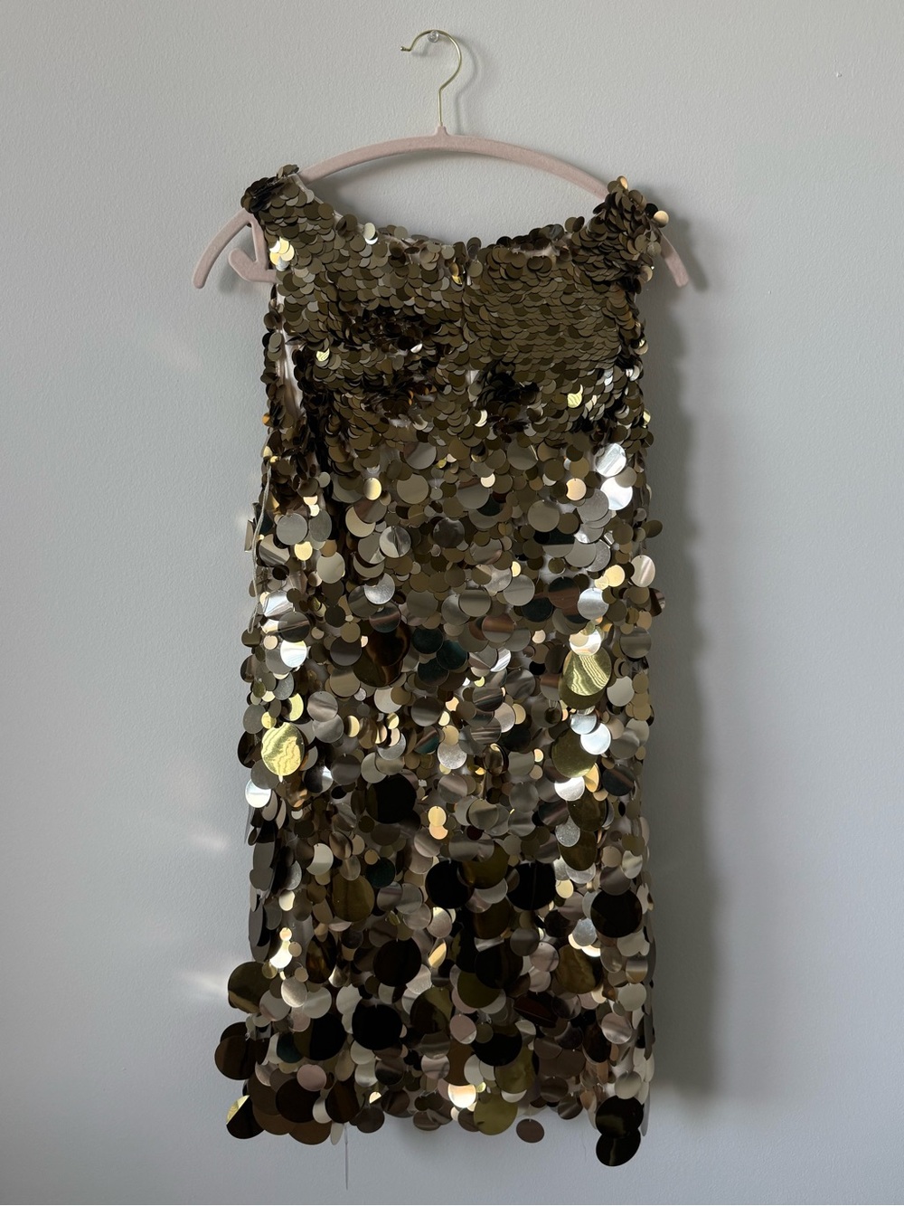 Gold Sequin mini dress